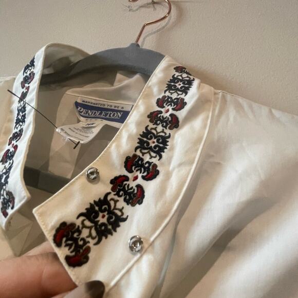 Pendleton Plus Vintage Folklore Button Down shirt NWT size 14 - Picture 8 of 8